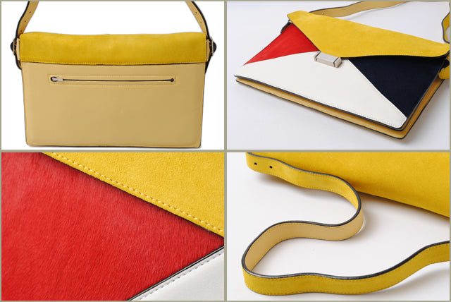 Celine 2way Shoulder/Clutch Bag 171953 Yellow