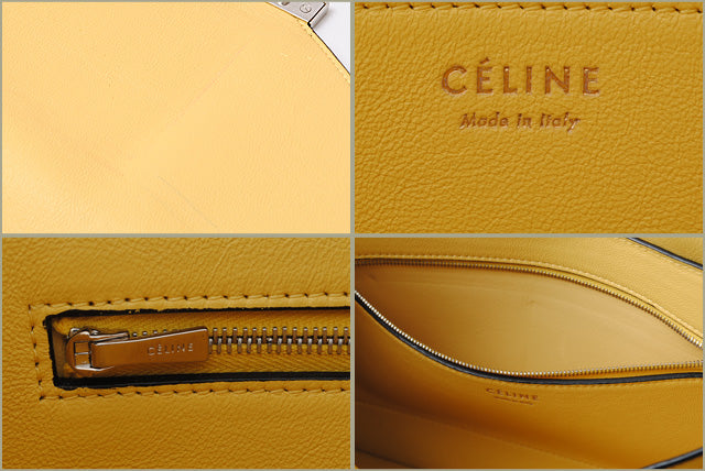 Celine 2way Shoulder/Clutch Bag 171953 Yellow