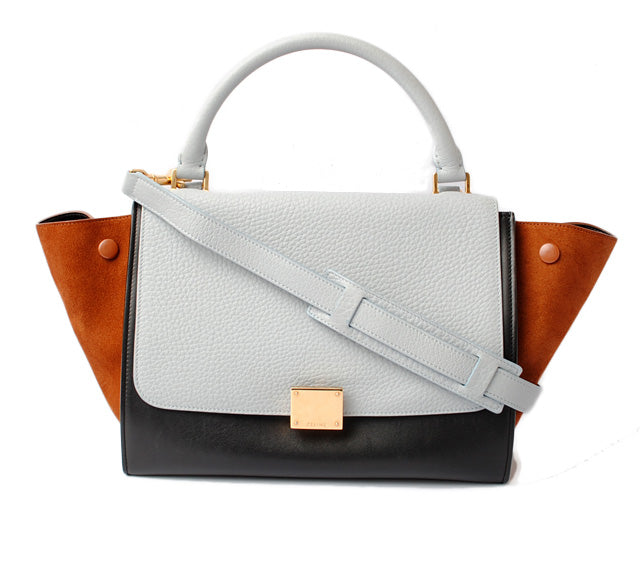 Celine Trapeze Small Handbag 174683 Light Blue 2way