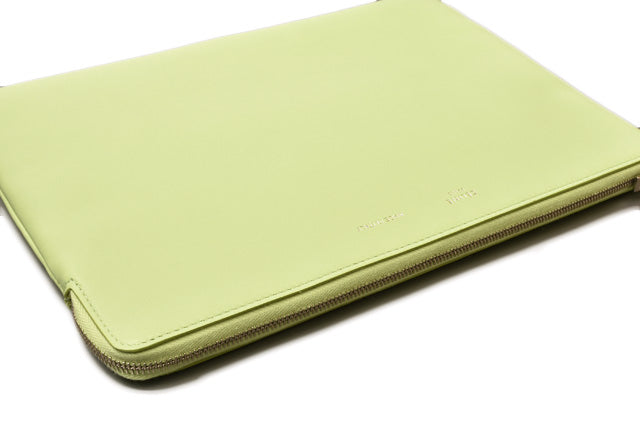 Celine Lambskin Clutch Bag/iPad Case Light Green