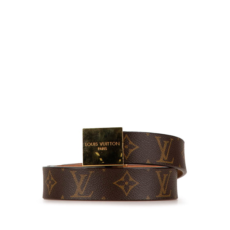 Louis Vuitton Monogram Belt M6800 Brown Gold