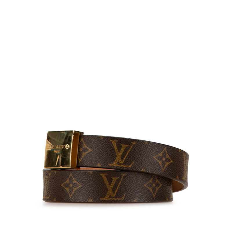 Louis Vuitton Monogram Belt M6800 Brown Gold