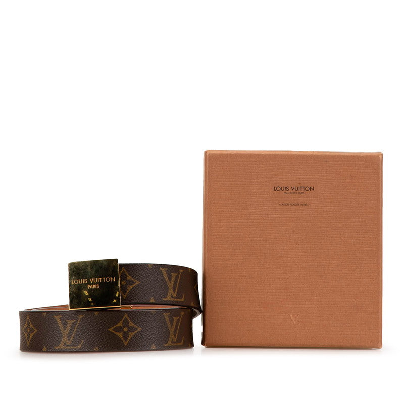 Louis Vuitton Monogram Belt M6800 Brown Gold