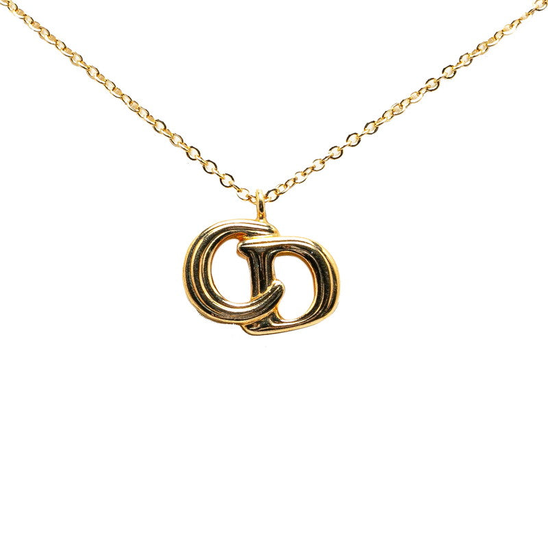 Dior Gold Plated CD Logo Necklace in Great Condition