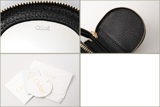 Chloe Lambskin Mini Pouch/Coin Case Compact Mirror DREW Makeup Bag 3P0800-944