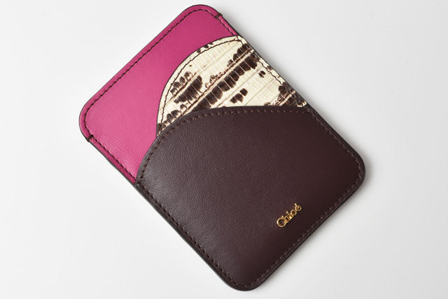 Chloe Leather Card Holder CHC19AP300B46079