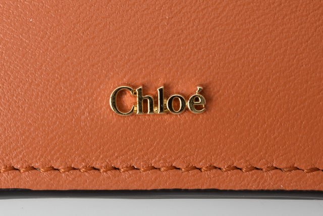 Chloe WALDEN Card Holder/ID Holder with Chain, Soft Ebony