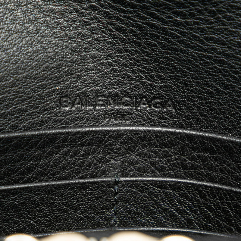 Balenciaga Leather Logo Bifold Long Wallet 571661 in Very Good Condition