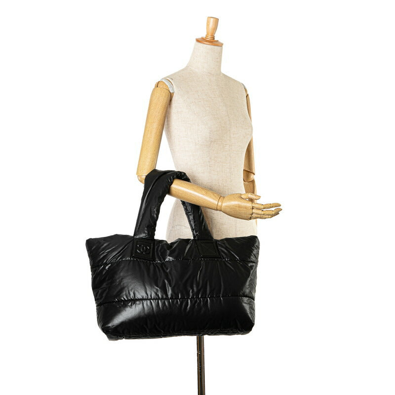 Chanel Nylon Leather Coco Cocoon Tote Bag