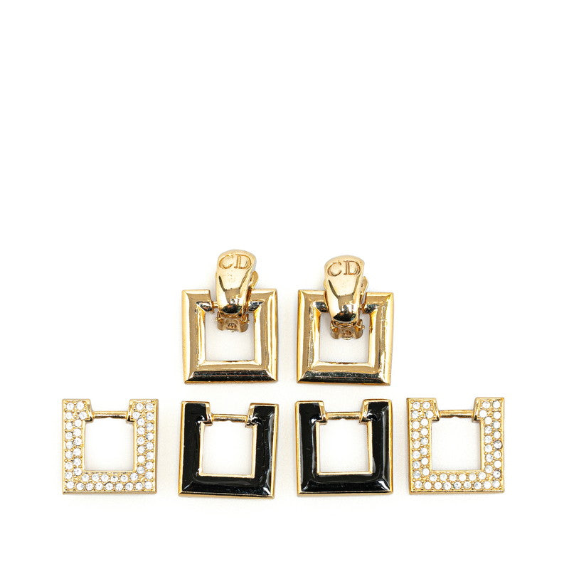 Dior Vintage Gold Plated Clip-On Earrings Set in Very Good Condition