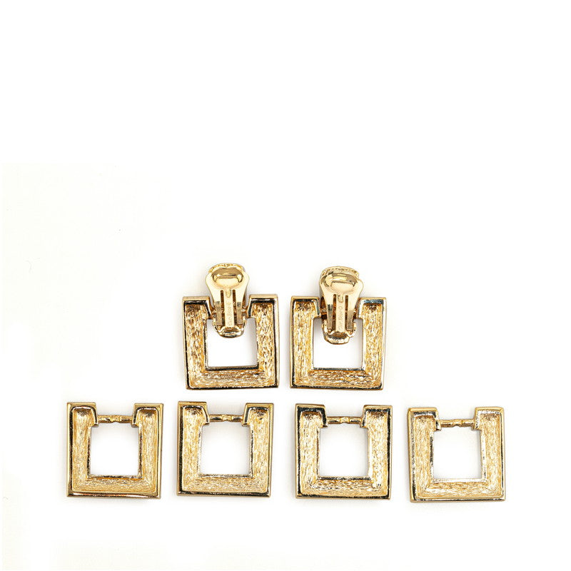 Dior Vintage Gold Plated Clip-On Earrings Set in Very Good Condition