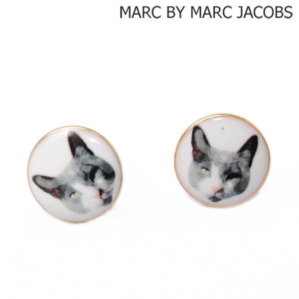 MARC BY MARC JACOBS Jet Set Pets Cat Earrings M0002714 in Pristine Condition