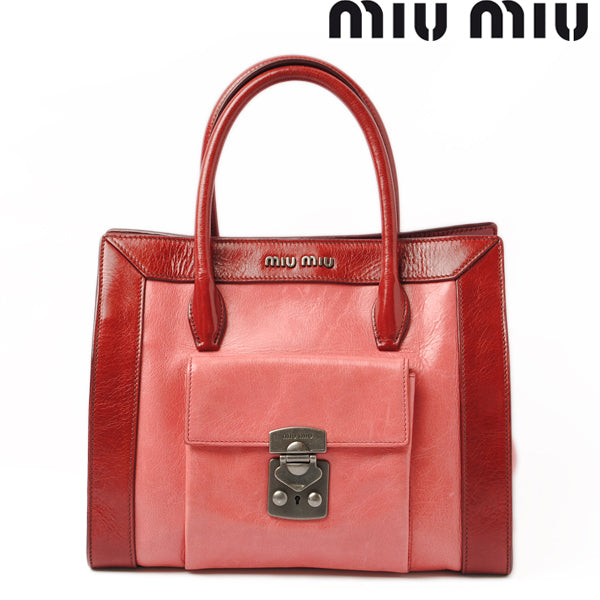 Miu Miu Leather Shoulder/Hand Bag RN0943