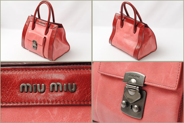 Miu Miu Leather Shoulder/Hand Bag RN0943