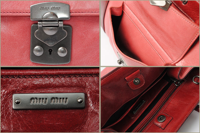 Miu Miu Leather Shoulder/Hand Bag RN0943