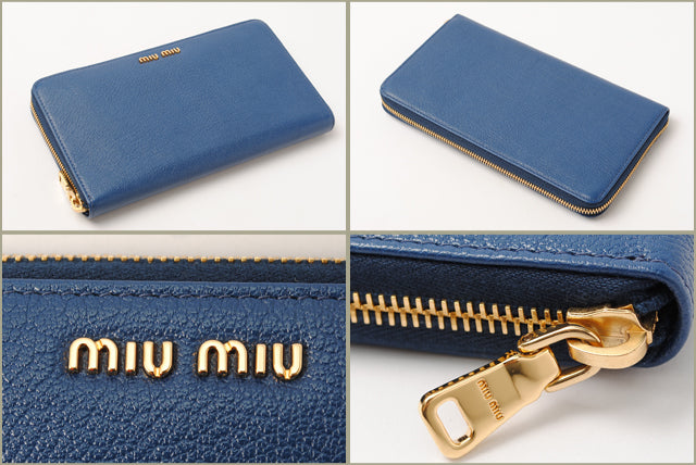 Miu Miu Goat Leather Long Wallet 5M1188