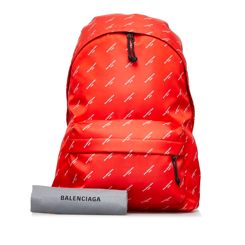 Balenciaga Explorer Nylon Canvas Backpack 503221 Red in Great Condition