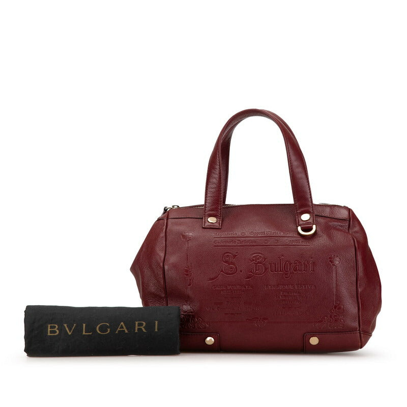 Bvlgari Sotirio Leather Handbag Red