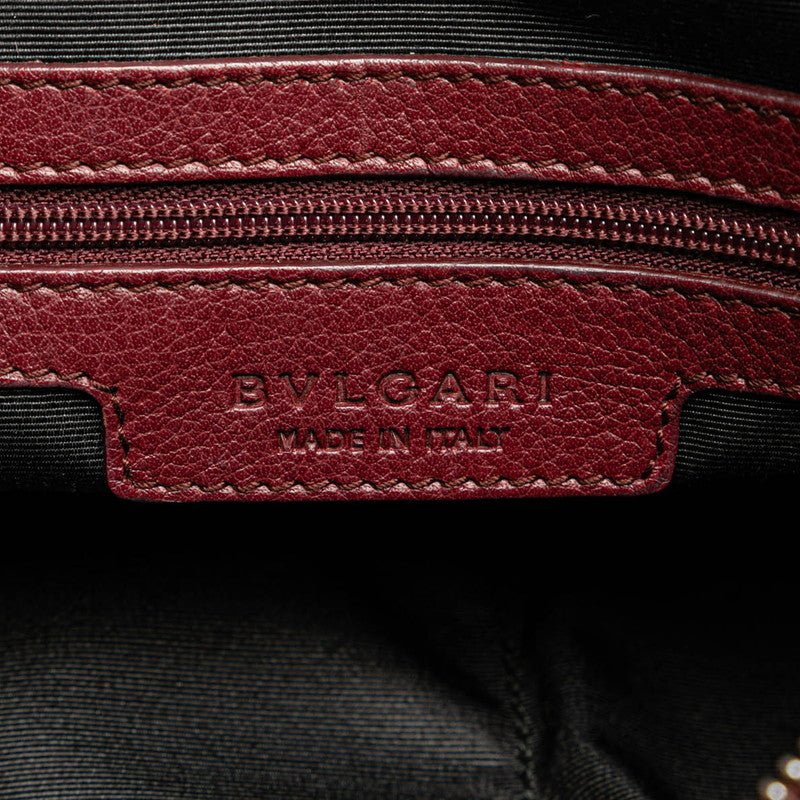 Bvlgari Sotirio Leather Handbag Red