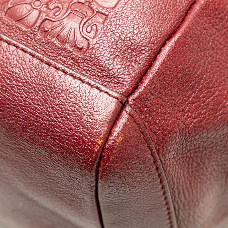 Bvlgari Sotirio Leather Handbag Red