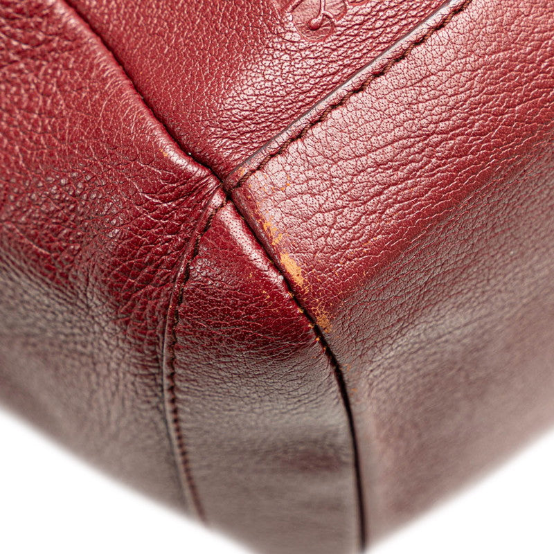 Bvlgari Sotirio Leather Handbag Red