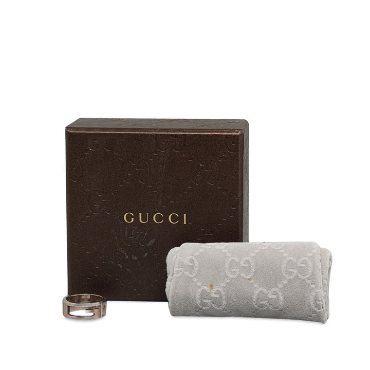 Gucci Branded G Ring SV925 Silver 032661 in Very Good Condition