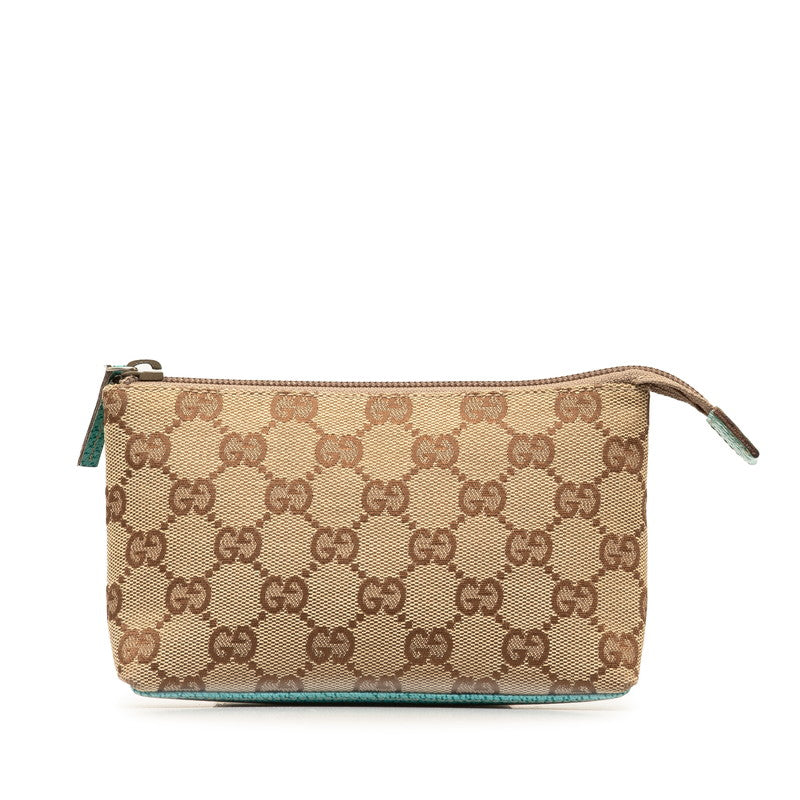 Gucci GG Canvas Leather Pouch 115237