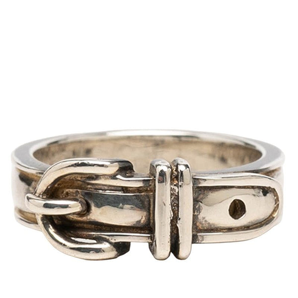HERMES SANTEUR SILVER RING