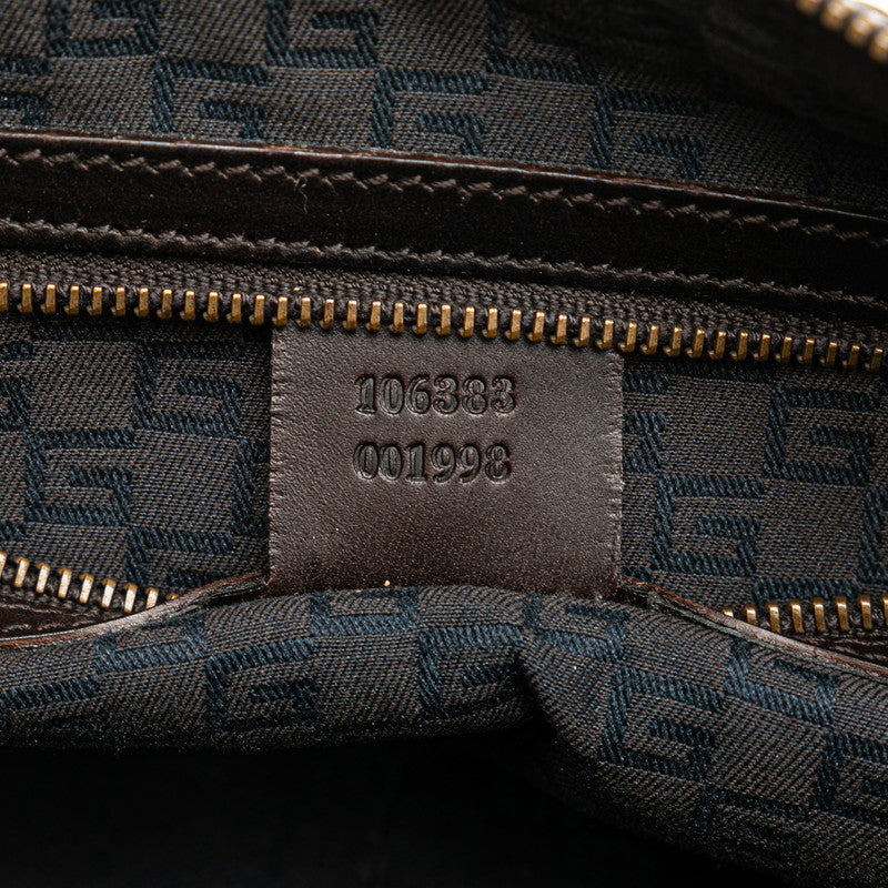 Gucci Canvas Leather Shoulder Bag 106383