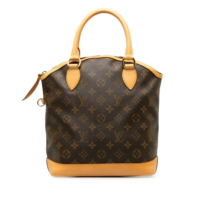 Louis Vuitton Monogram Lockit Handbag M40102 Brown PVC Leather in Great Condition