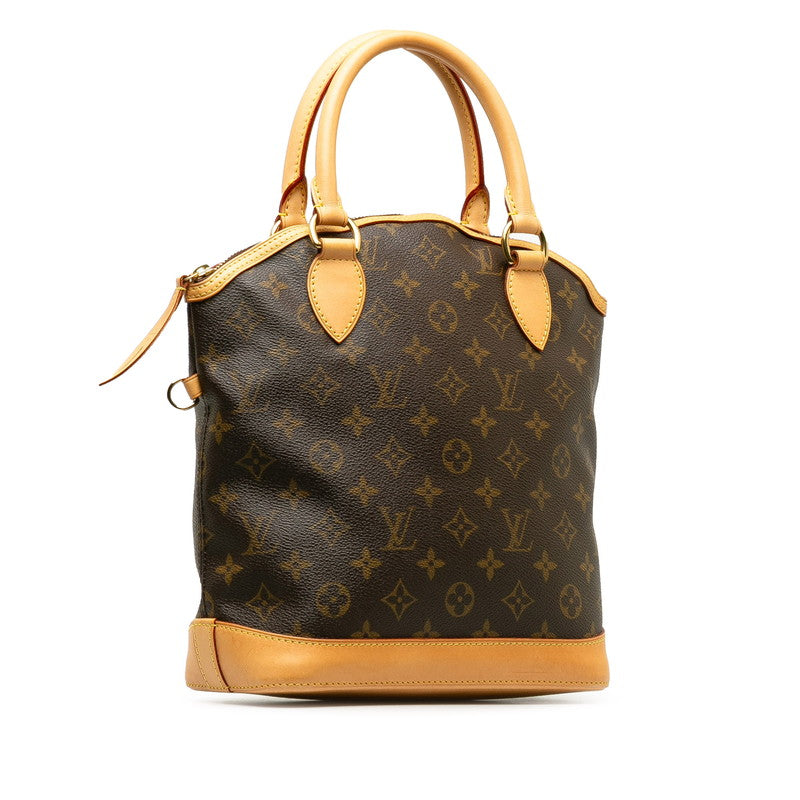 Louis Vuitton Monogram Lockit Handbag M40102 Brown PVC Leather in Great Condition