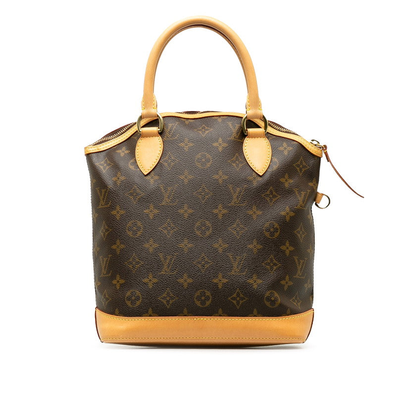 Louis Vuitton Monogram Lockit Handbag M40102 Brown PVC Leather in Great Condition