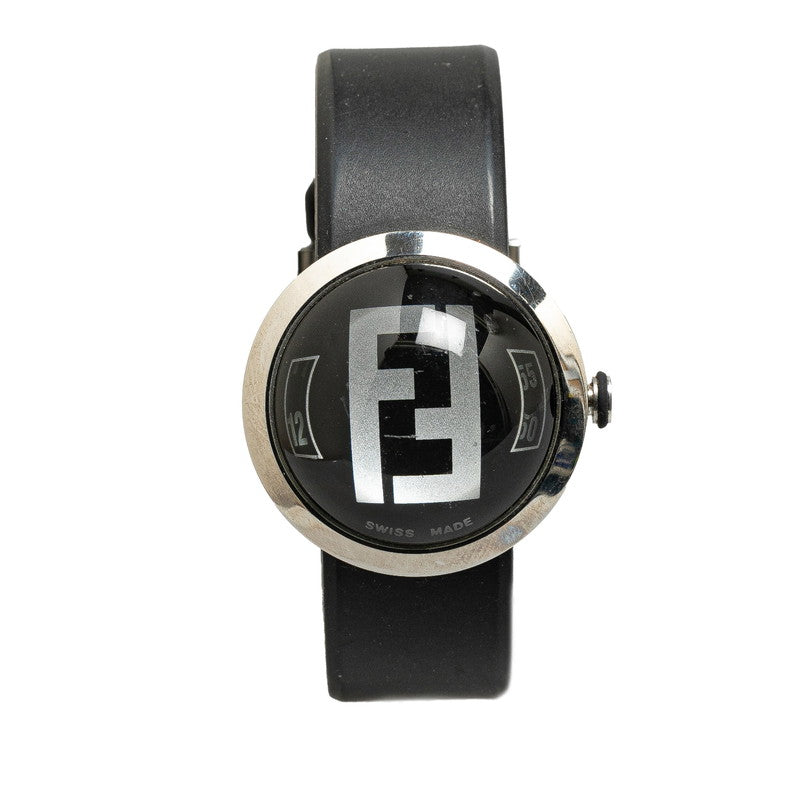 Fendi Stainless Steel Rubber Quartz Watch 8010G