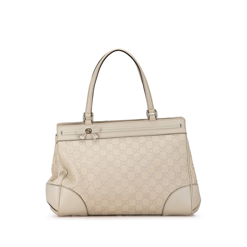 Gucci Leather Mayfair Ribbon Handbag 257063