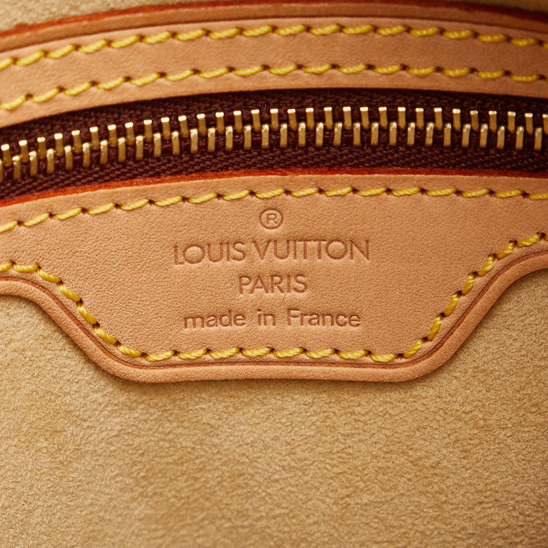 Louis Vuitton Monogram Looping GM Shoulder Bag M51145 Brown PVC Leather