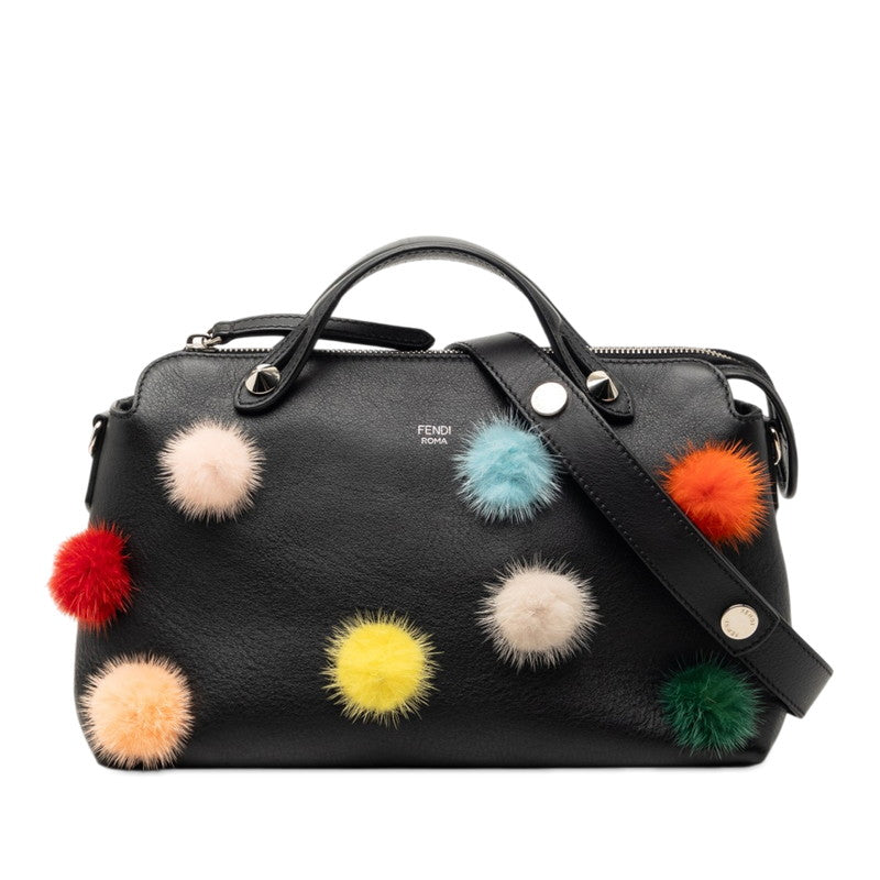 FENDI By The Way leather fur 2way bag