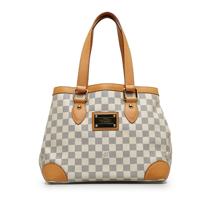 Louis Vuitton Damier Azur Hampstead PM Handbag N51207 in Very Good Condition