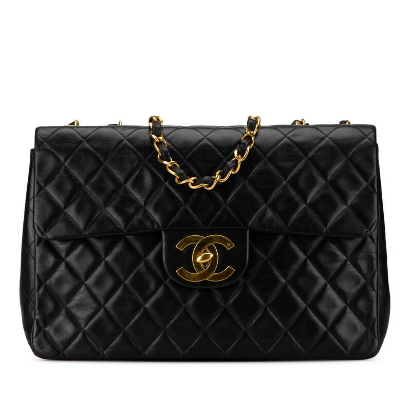 Chanel Matelasse Chain Shoulder Bag Black