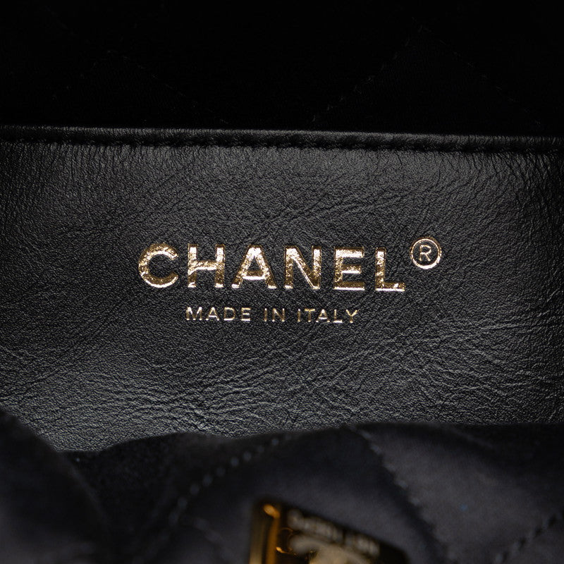 Chanel Camellia Logo Gold Chain 2WAY Tote Shoulder Bag