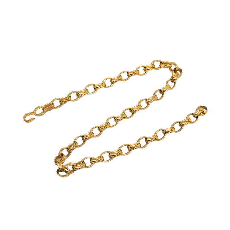 Chanel Vintage Matelasse Chain Belt Gold Plated in Great Condition