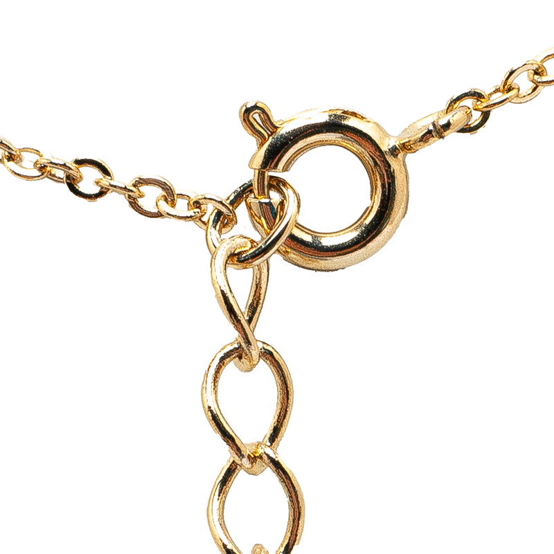 Dior CD Logo Necklace Gold Black