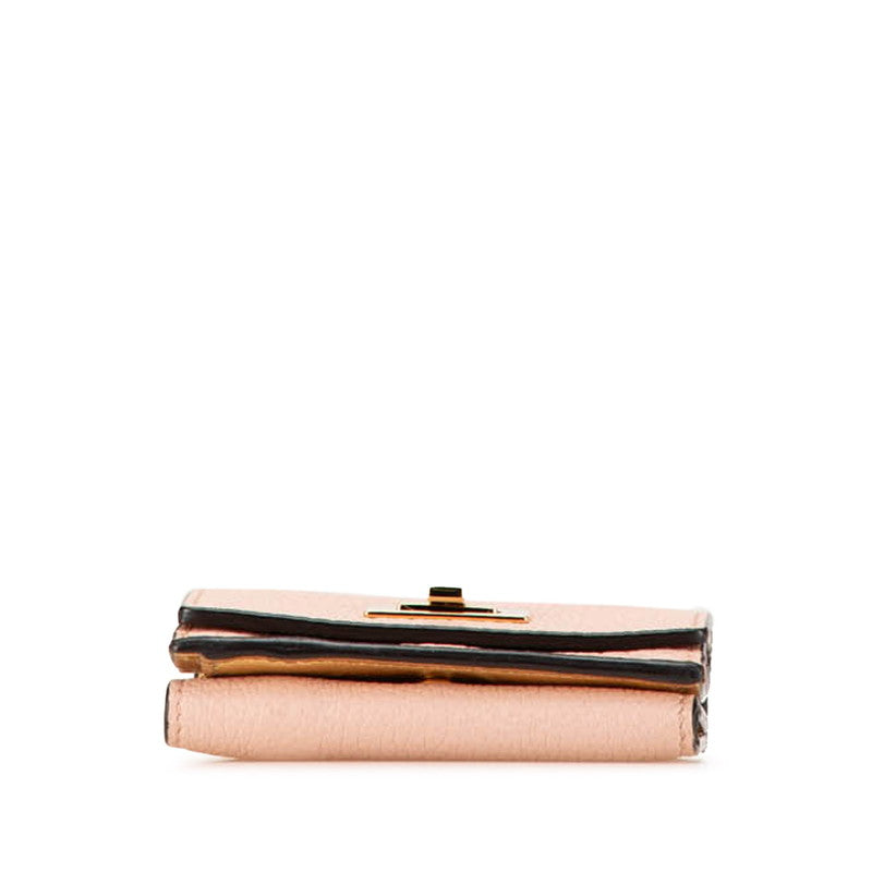 Fendi Peekaboo Leather Trifold Wallet