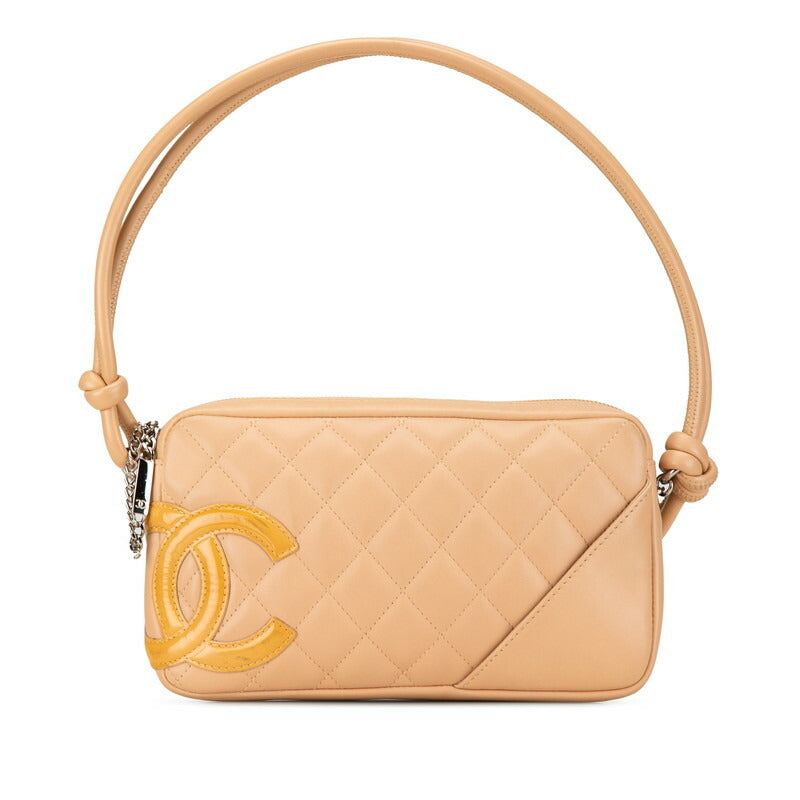 Chanel Cambon Coco Mark Leather Handbag