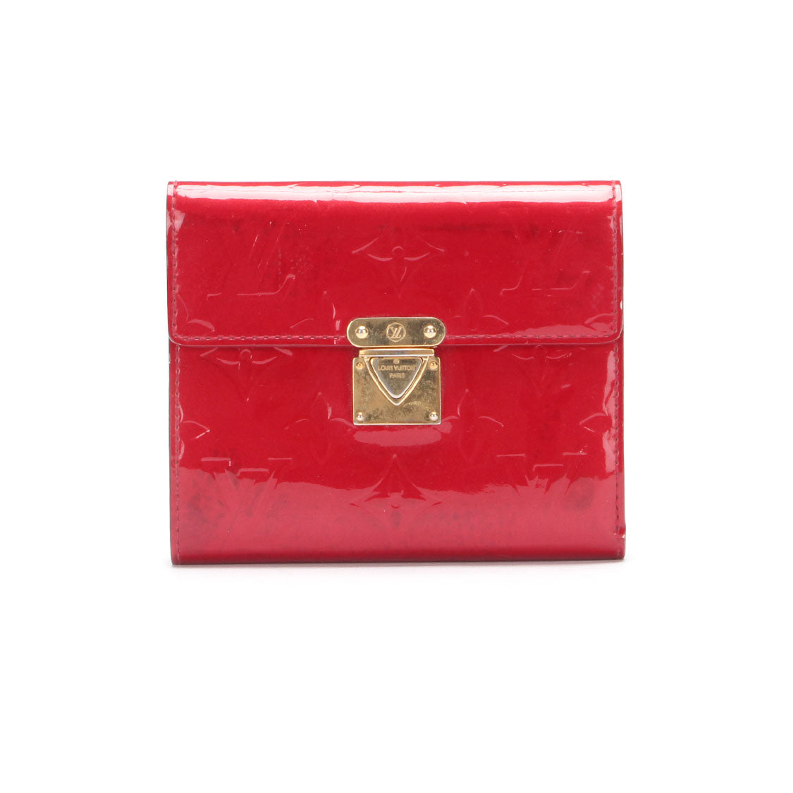 Louis Vuitton Monogram Vernis Koala Wallet Leather Short Wallet in Good Condition