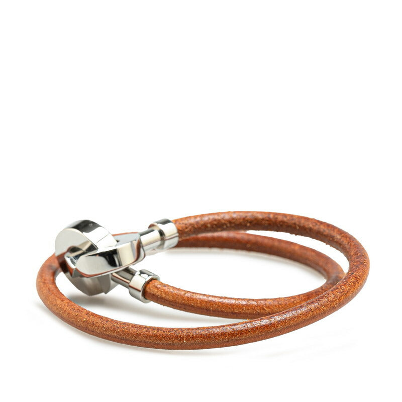 Hermes Lancelot Leather Metal Bracelet Choker