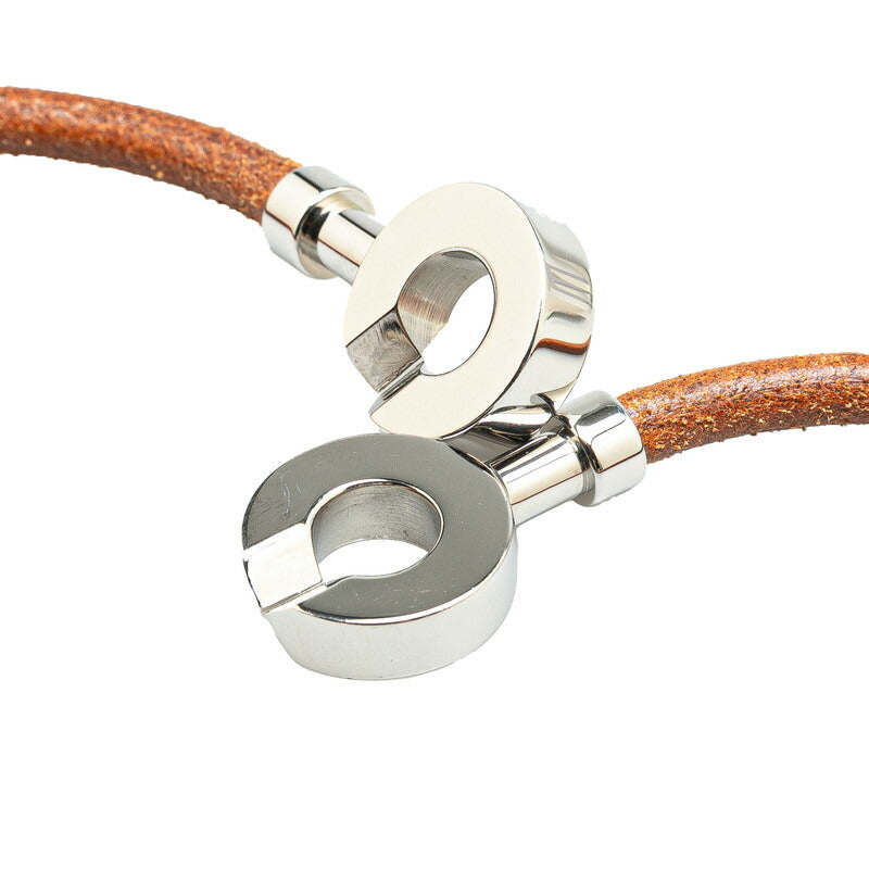 Hermes Lancelot Leather Metal Bracelet Choker