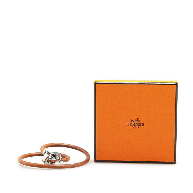 Hermes Lancelot Leather Metal Bracelet Choker