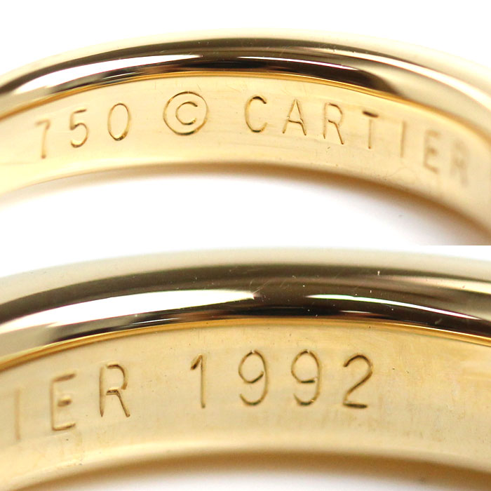 Cartier Yellow Gold Sapphire Ellipse Ring