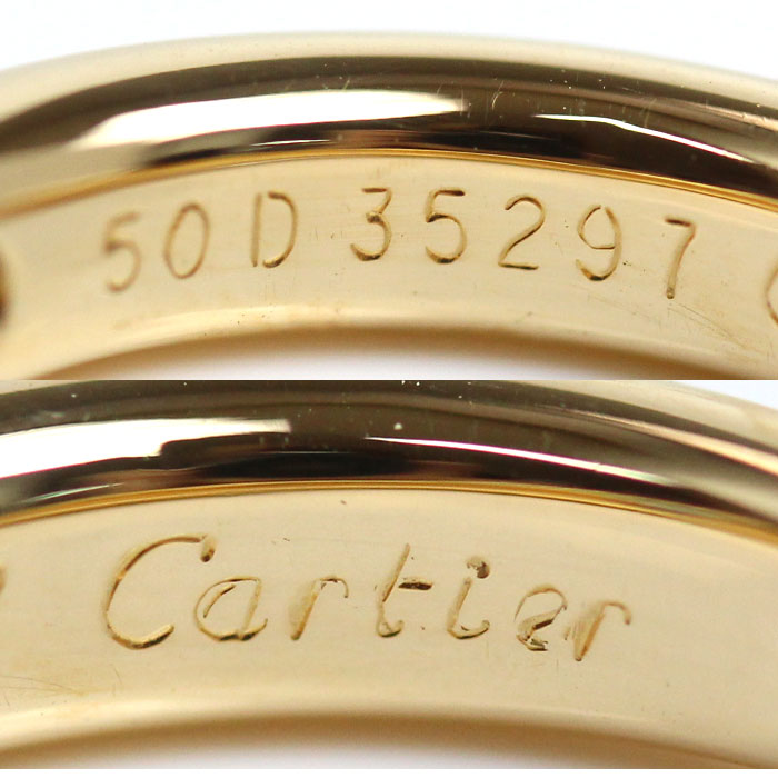 Cartier Yellow Gold Sapphire Ellipse Ring