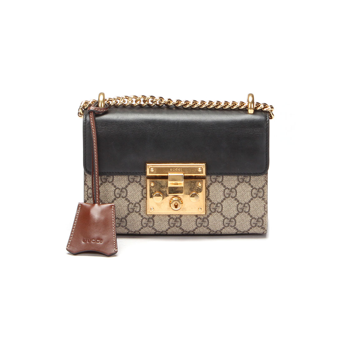 Small GG Supreme Padlock Shoulder Bag 409487